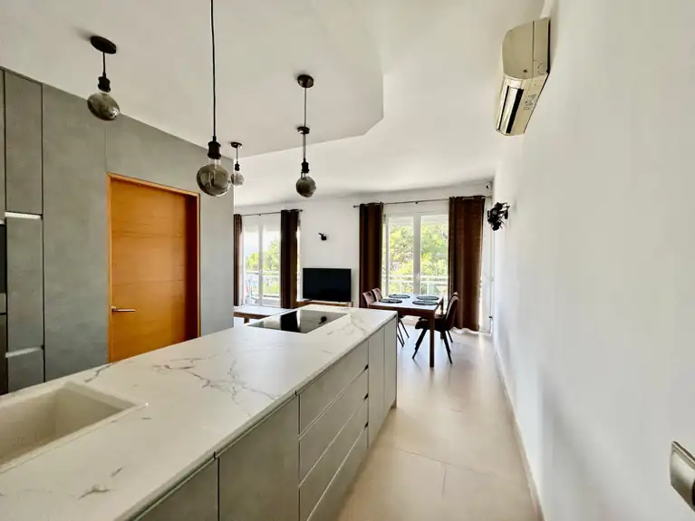 Cocina de la vivienda de Esperanza Roldán en Calle Aníbal, Palma