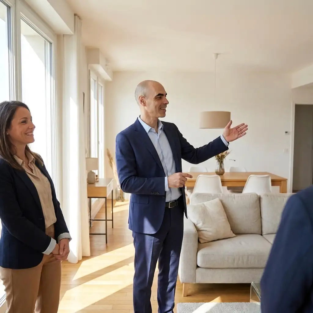 José Luis showing a home managed by Alquiler Riesgo Zero