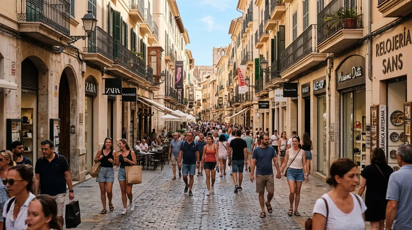 Calle del casco antiguo de Palma de Mallorca