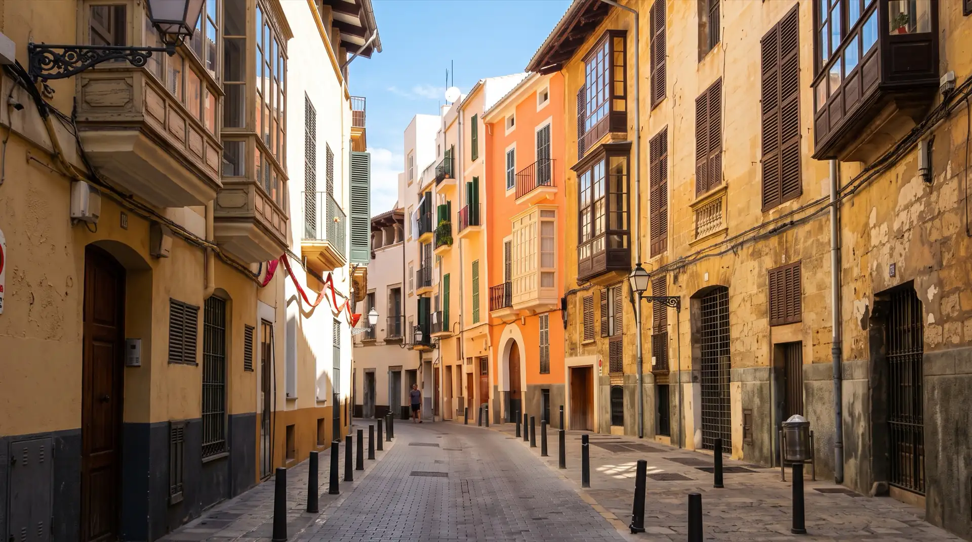 A street in the old town of Palma de Mallorca