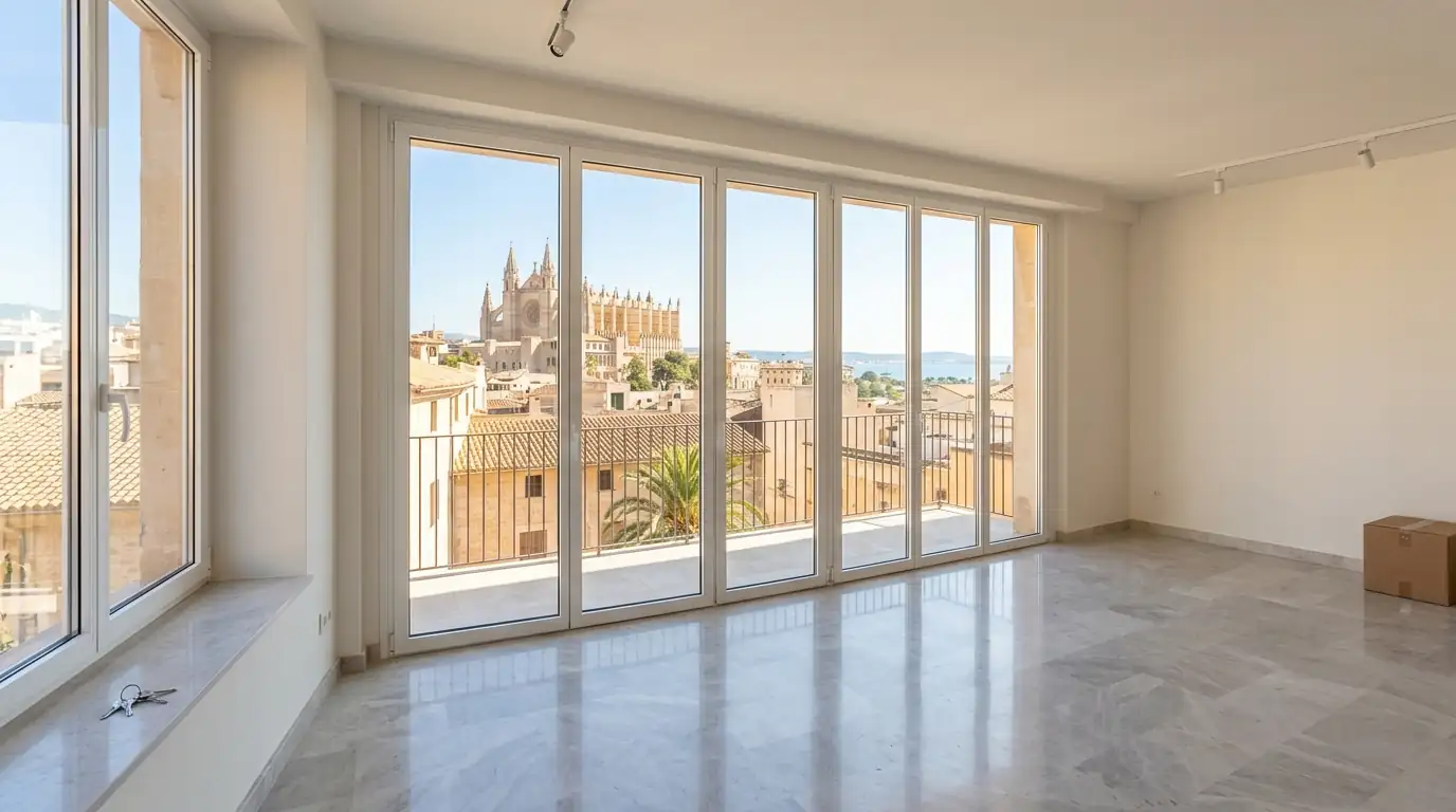 A home in Palma with views of the Cathedral, managed by Alquiler Riesgo Zero